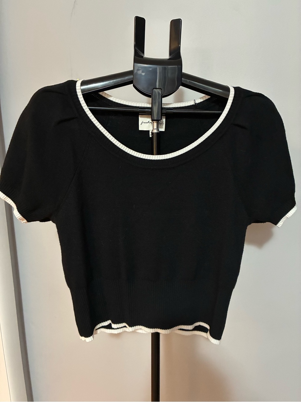 Black Sweater Top and Skirt Set - Picture 2 of 8